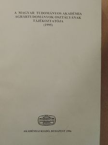 Andorka Rudolf - A Magyar Tudományos Akadémia Agrártudományok Osztályának Tájékoztatója 1995 [antikvár]