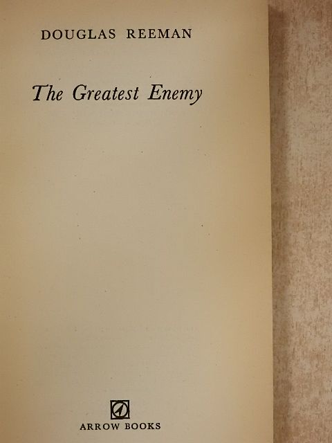 Douglas Reeman - The Greatest Enemy [antikvár]