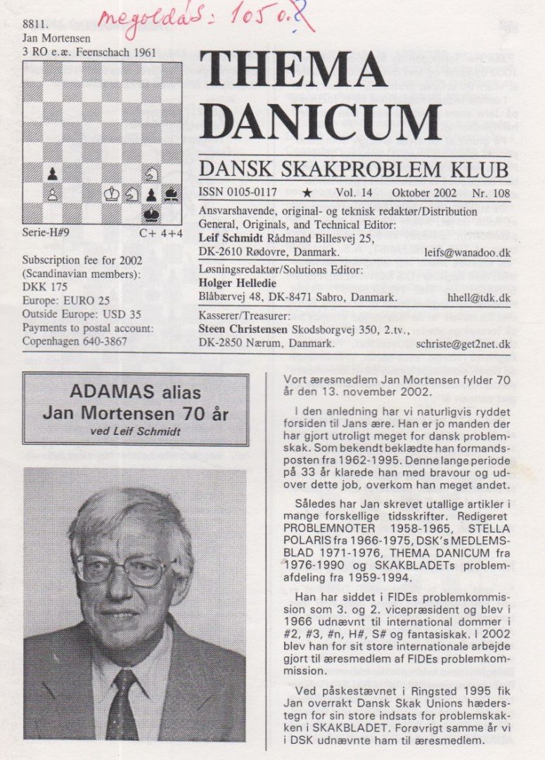 Holger Helledie - Thema Danicum 2002/Oktober [antikvár]