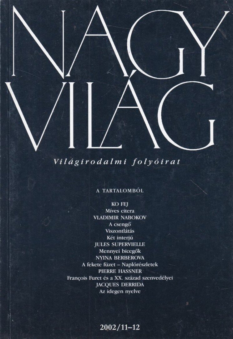 FÁZSY ANIKÓ - Nagyvilág 2002/11-12 [antikvár]