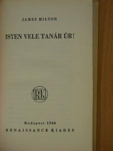 James Hilton - Isten vele tanár úr! [antikvár]
