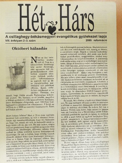 Agárdi Péter - Hét Hárs 2009. reformáció [antikvár]