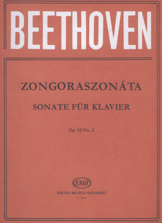 BEETHOVEN - ZONGORASZONÁTA OP.10 NO.2 UJJRENDDEL ELLÁTTA:WEINER LEO