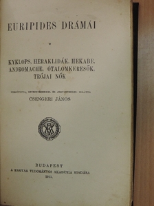 Euripides - Euripides drámái II. [antikvár]