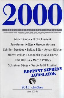 Barabás András - 2000 Irodalmi és társadalmi havi lap 2015. október [antikvár]