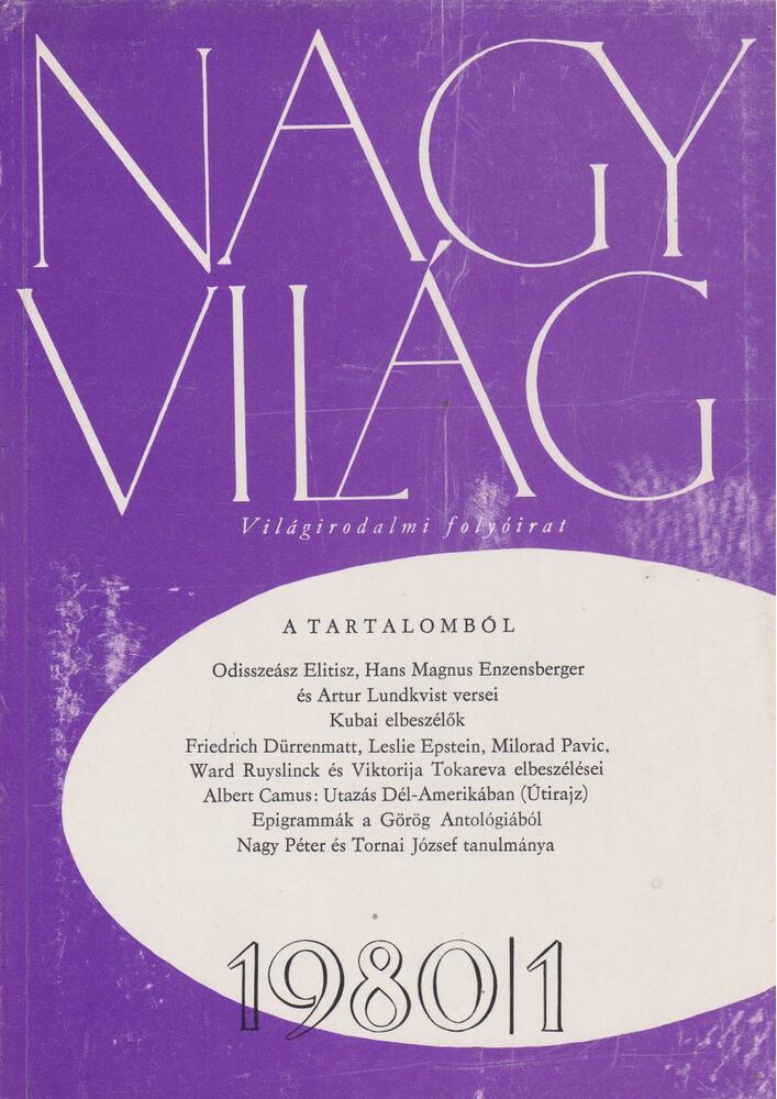 KÉRY LÁSZLÓ - Nagyvilág 1980/1 [antikvár]