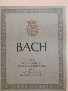 Johann Sebastian Bach - Matthäus-Passion [antikvár]