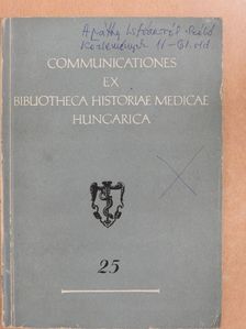 Dr. Ábrahám Ambrus - Communicationes Ex Bibliotheca Historiae Medicae Hungarica 25. [antikvár]