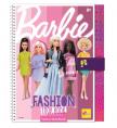 LIS12877 - Barbie divattervező vázlatfüzet FASHION LOOK BOOK