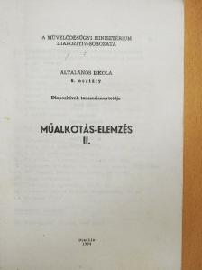 Műalkotás-elemzés II. [antikvár]