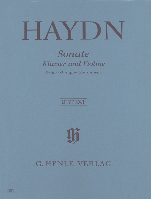 HAYDN JOSEPH - SONATE FÜR KLAVIER UND VIOLINE G-DUR URTEXT