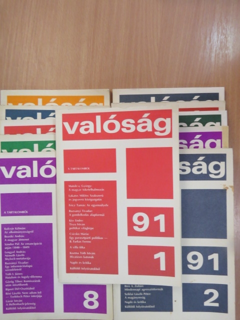 Agárdi Péter - Valóság 1991. (nem teljes évfolyam) [antikvár]