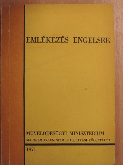 Bimbó Mihályné - Emlékezés Engelsre [antikvár]