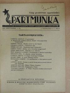 Dömötör Ferenc - Pártmunka 1945. szeptember 1-15. [antikvár]