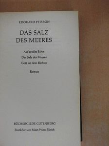Edouard Peisson - Das Salz des Meeres [antikvár]