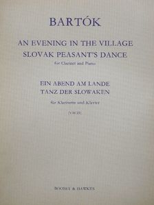 Bartók Béla - An evening in the village  [antikvár]