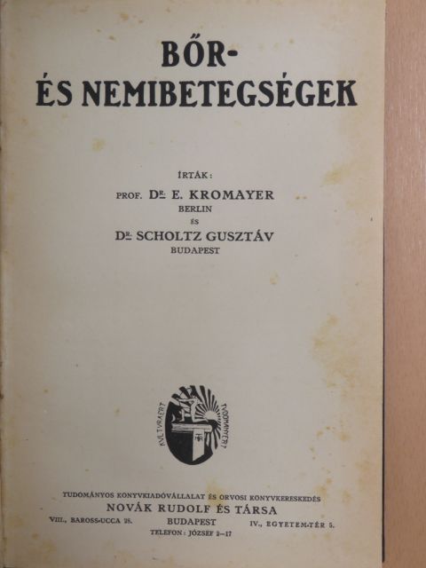 Dr. Scholtz Gusztáv - Bőr- és nemibetegségek [antikvár]
