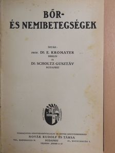 Dr. Scholtz Gusztáv - Bőr- és nemibetegségek [antikvár]