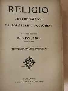 Dr. Pataky Arnold - Religio 1914/1-10. (rossz állapotú) [antikvár]