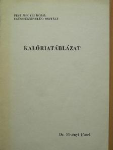 Dr. Fövényi József - Kalóriatáblázat [antikvár]