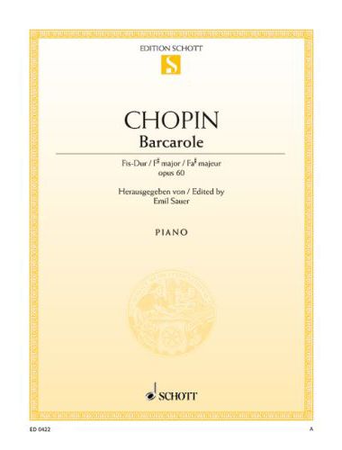 Chopin - BARCAROLE FIS-DUR OP.60 (EMIL SAUER)