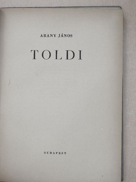 Arany János - Toldi [antikvár]