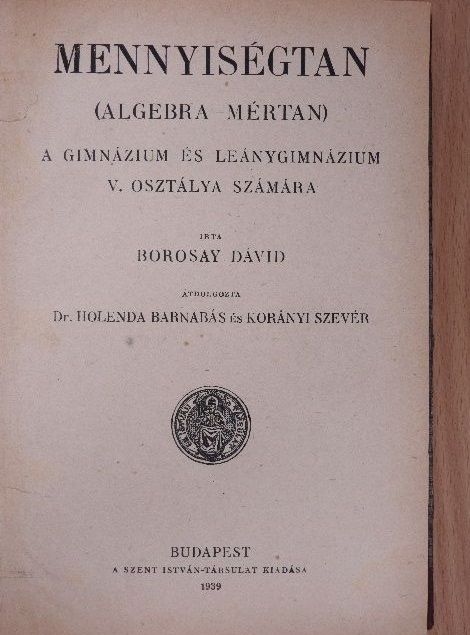Borosay Dávid - Mennyiségtan [antikvár]