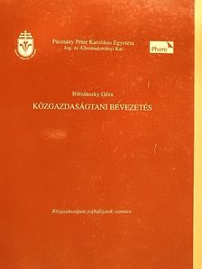Bittsánszky Géza - Közgazdaságtani bevezetés [antikvár]