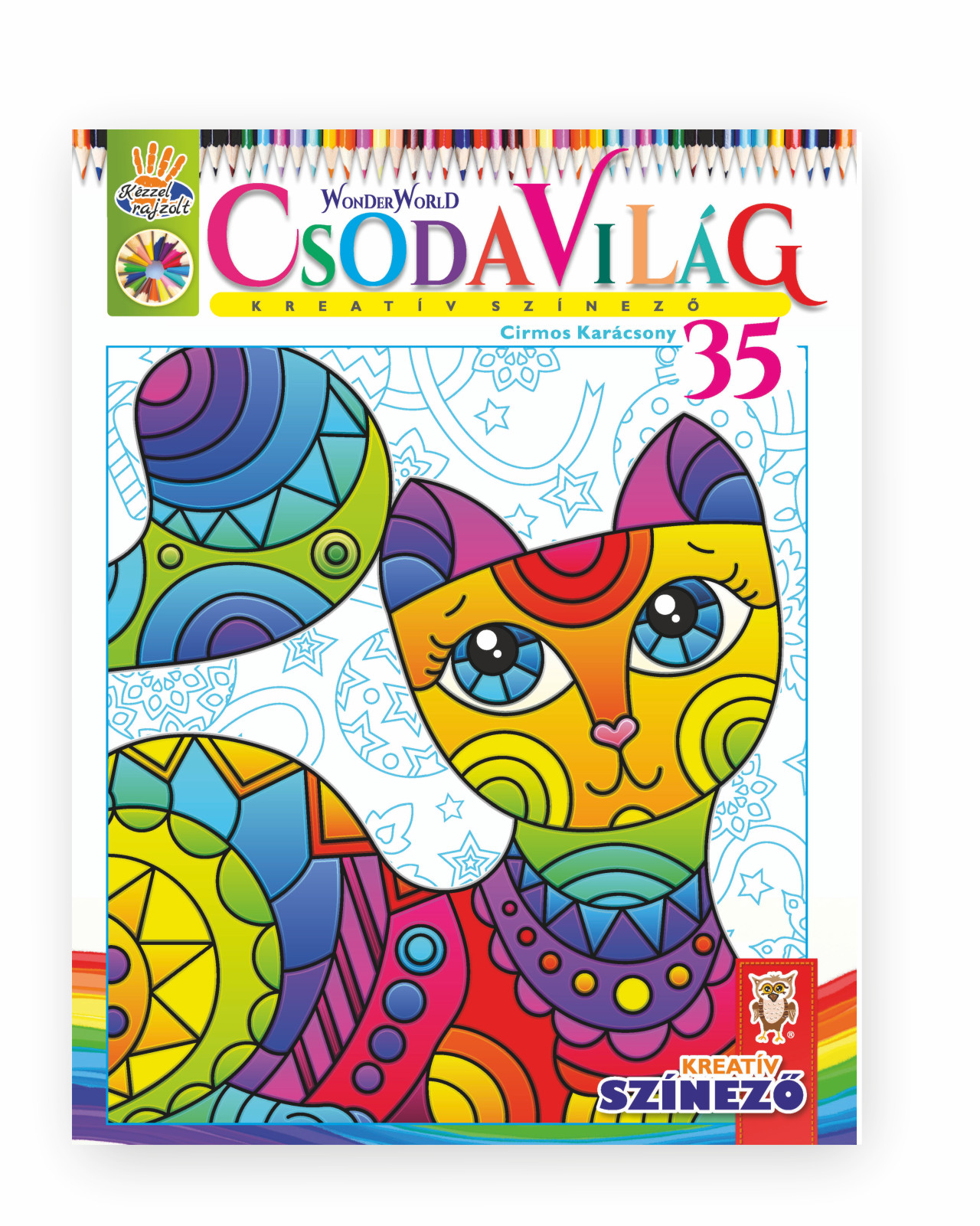Jánossy Gábor[szerk.]-Jánossy-Kármán Mónika - Csodavilág Kreatív színező 35. - Cirmos