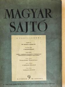 Bárány György - Magyar Sajtó 1956. szeptember [antikvár]
