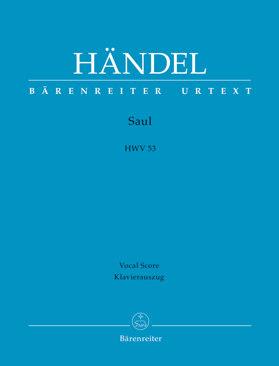 HAENDEL - SAUL HWV 53 KLAVIERAUSZUG URTEXT