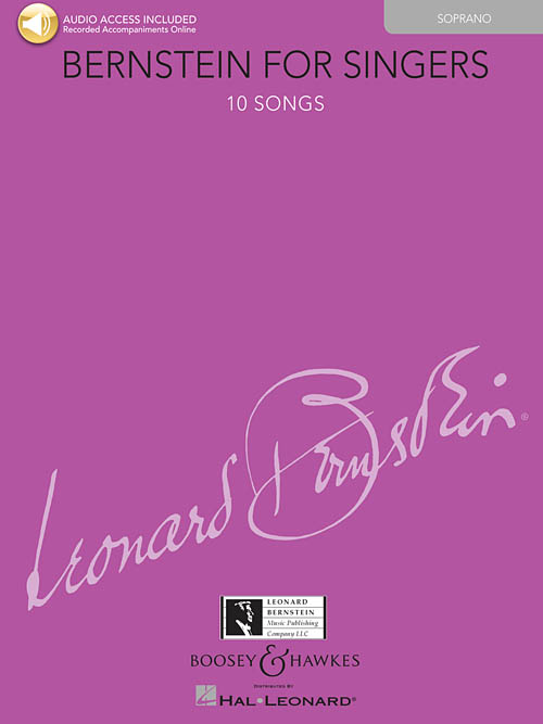 BERNSTEIN - BERNSTEIN FOR SINGERS. 10 SONGS SOPRANO. AUDIO ACCESS INCLUDED