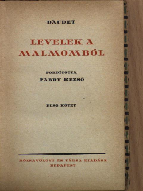 Daudet - Levelek a malmomból I-II. [antikvár]