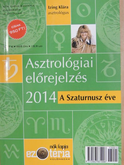Izing Klára - Asztrológiai előrejelzés 2014 - A Szaturnusz éve [antikvár]