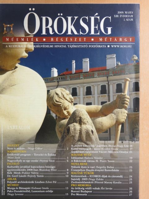 Beregi-Nagy Edit - Örökség 2009. május [antikvár]