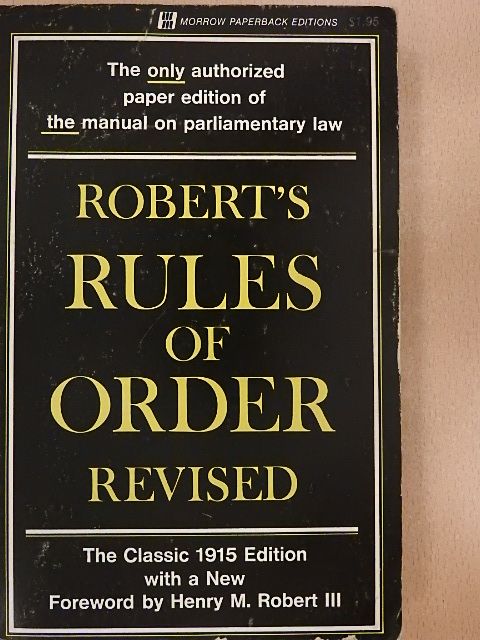 Henry M. Robert - Robert's Rules of Order Revised [antikvár]