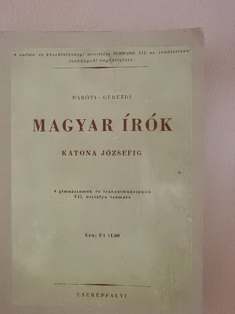 Baróti Dezső - Magyar írók Katona Józsefig [antikvár]