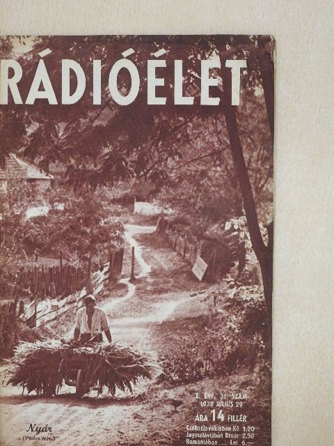 Babay József - Rádióélet 1938. július 29. [antikvár]