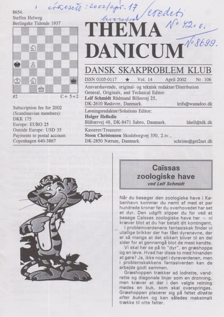 Holger Helledie - Thema Danicum 2002/April [antikvár]