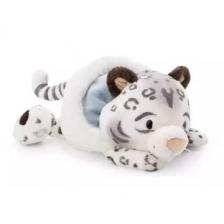 Nici: Eleni Snowbell plüss hópárduc, sapkás, fekvő - 30 cm
