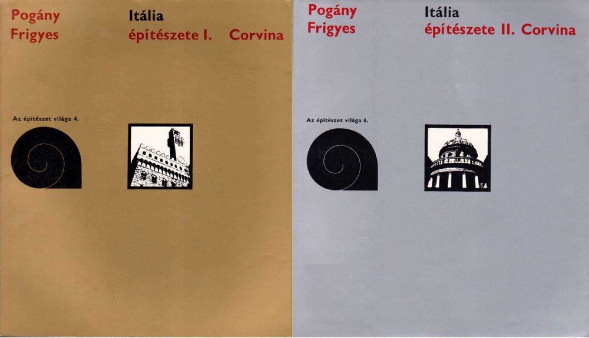 POGÁNY FRIGYES - Itália építészete I-II. [antikvár]