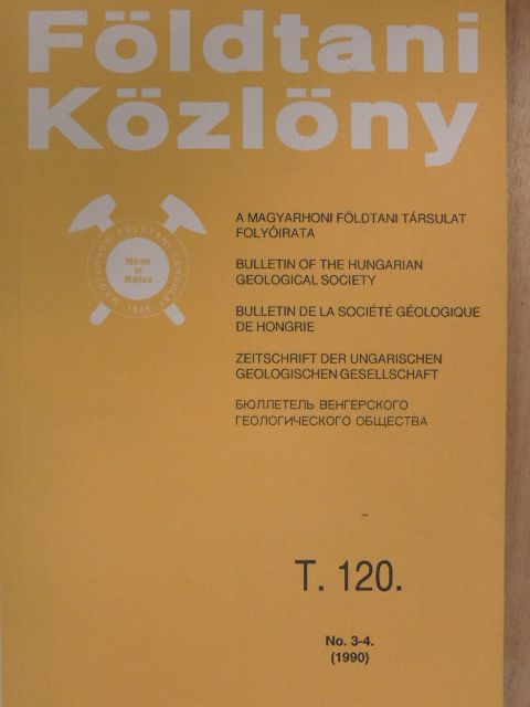 Andó József - Földtani Közlöny 1990/3-4. [antikvár]