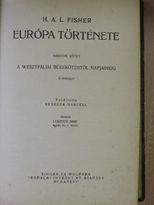 H. A. L. Fisher - Európa története II. [antikvár]