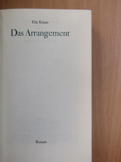 Elia Kazan - Das Arrangement [antikvár]