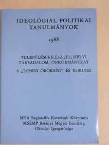 A. Gergely András - Ideológiai, politikai tanulmányok 1988 [antikvár]