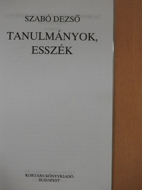Szabó Dezső - Tanulmányok, esszék [antikvár]