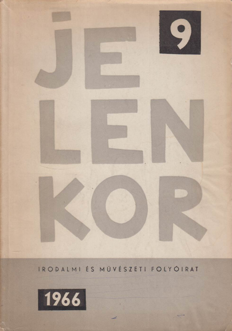 Szederkényi Ervin - Jelenkor IX. évfolyam 9. szám 1966. szeptember [antikvár]
