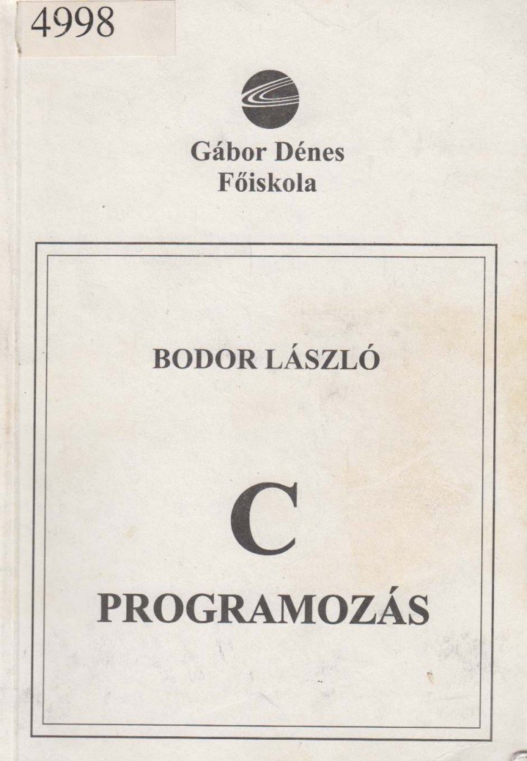 Bodor László - C programozás [antikvár]