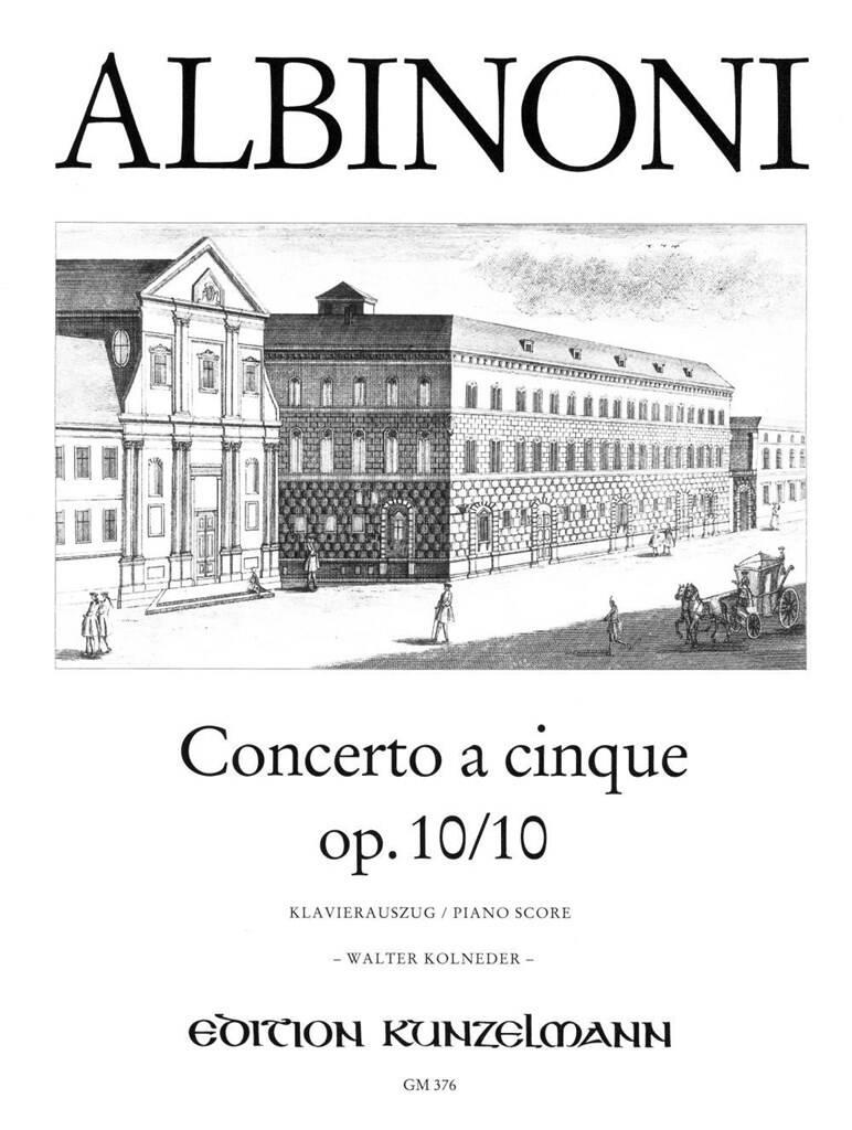 ALBINONI - CONCERTO A CINQUE OP.10/10 C-DUR FÜR VIOLINE UND KLAVIER (WALTER KOLNEDER)