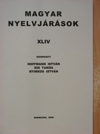 B. Gergely Piroska - Magyar nyelvjárások XLIV. [antikvár]